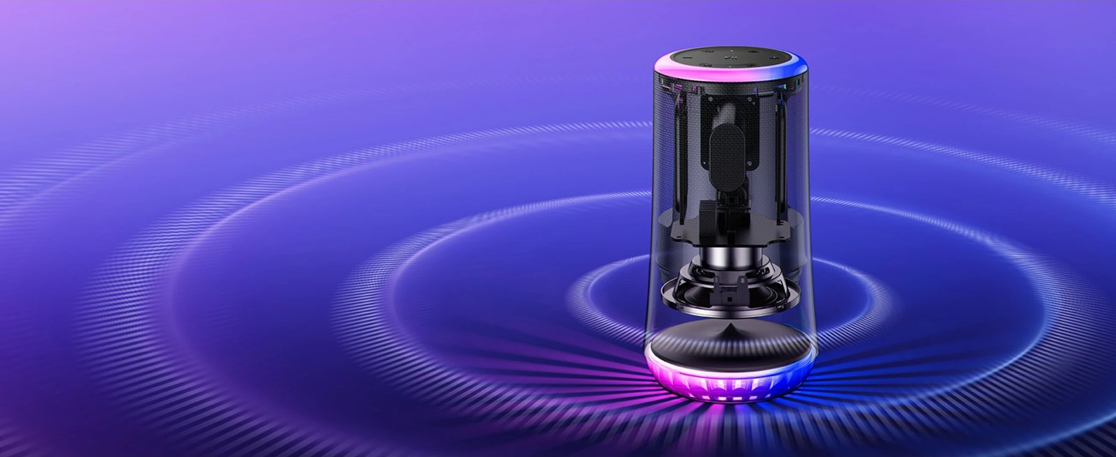 Boks portativ Anker Soundcore Glow, 30W, Wireless, i zi