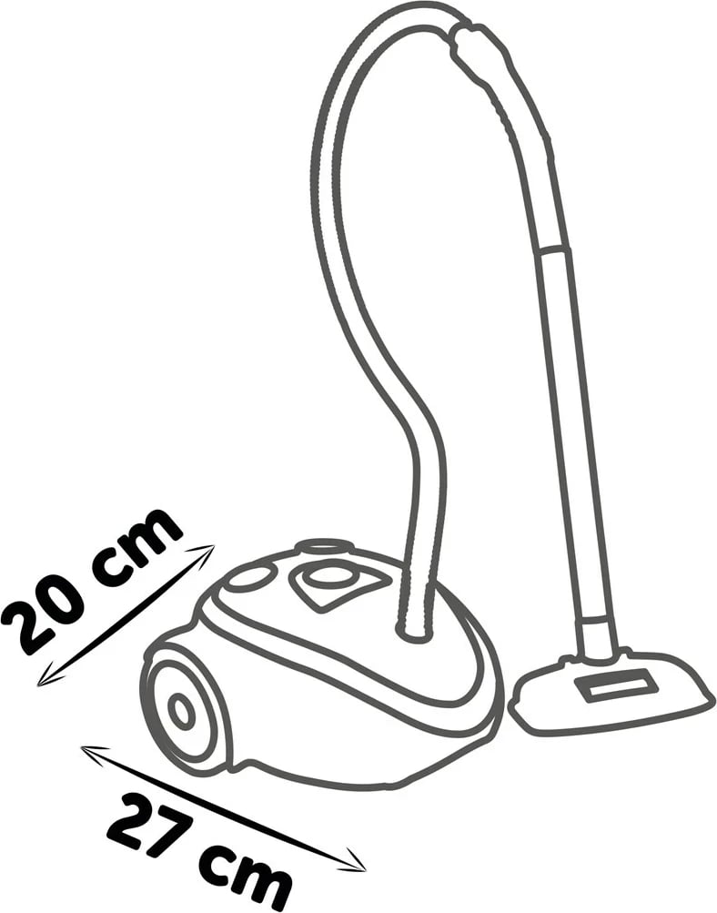 Lodër role-play Smoby 7600330217, fshesë me korent, për fëmijë, e zezë