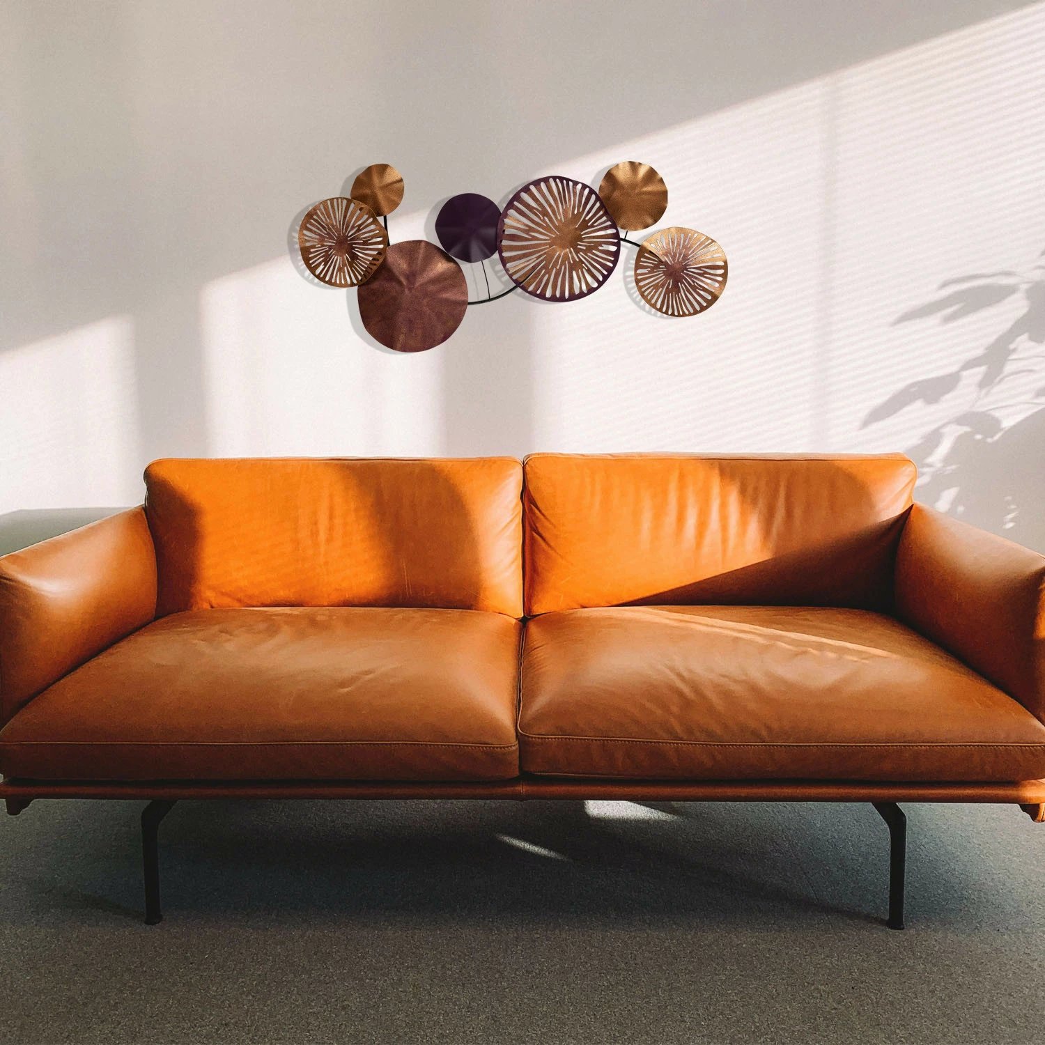 Aksesor dekorativ metalik për mur, Wallity Astrid, CH102-2