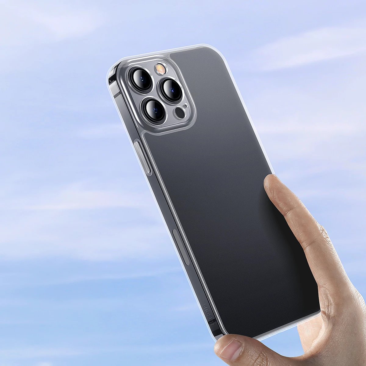 Mbështjellës Baseus Frosted Glass Case për iPhone 13 Pro Max, Transparent