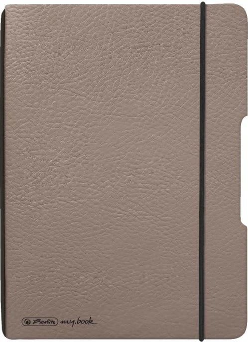 Fletore herlitz Notizheft flex A6, 40 faqe, lëkurë sintetike, taupe