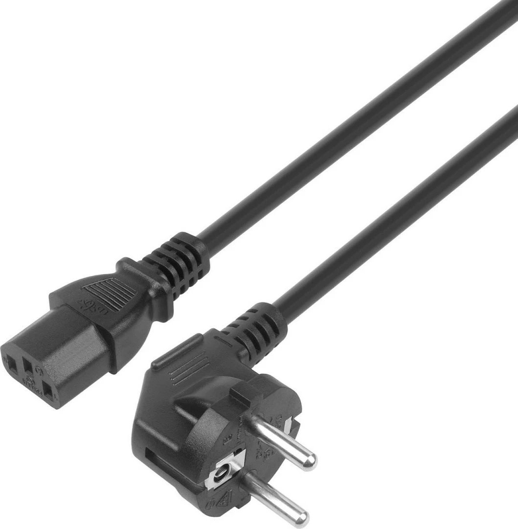 Kabllo energjie TB AKTBXKZC13S180B, 1.8m, IEC C13, Schuko, e zezë