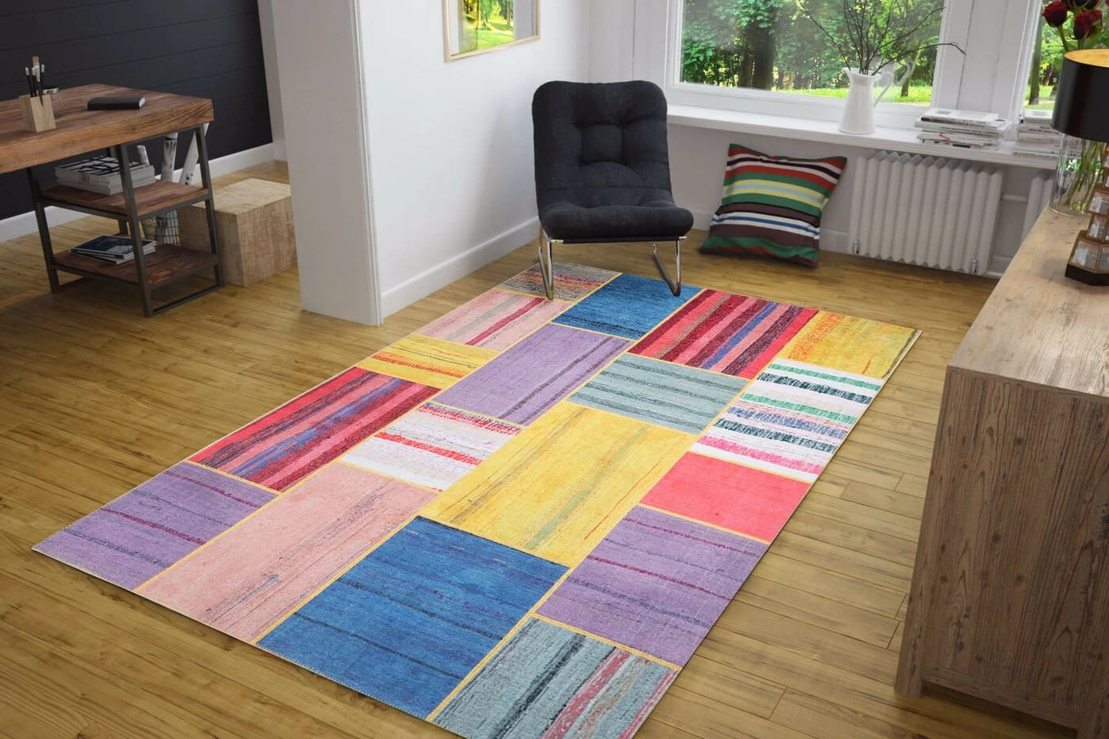 Qilim Conceptum Hypnose Jazz Chenille, shumëngjyrësh, 210x310cm