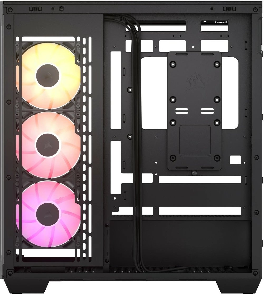 Kasë Corsair 3500X ICUE LINK RGB TG, Midi Tower, e zezë
