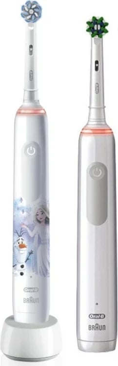 Furçë dhëmbësh elektrike Oral-B Pro 3 3000 + Junior Frozen, e bardhë