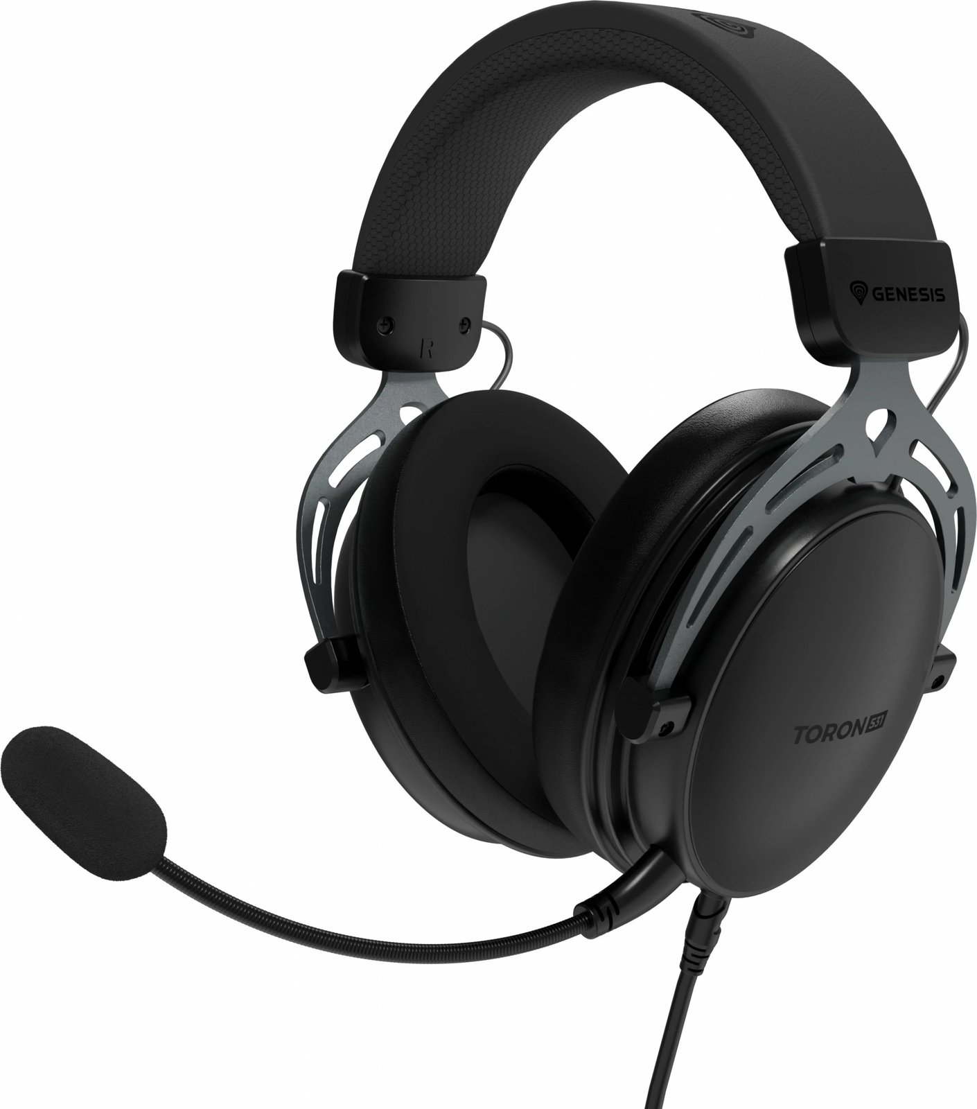 Kufje gaming Genesis Toron 531, me kabllo, mikrofon i ndashëm, 3.5mm, e zezë