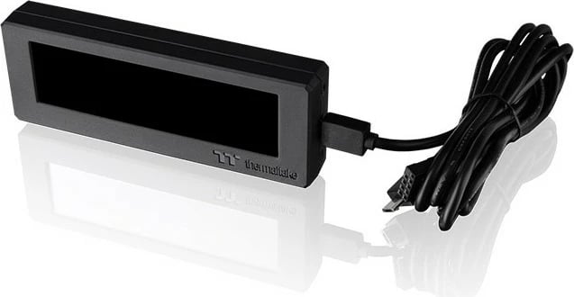 Ekran LCD 3.9 inç Thermaltake, aksesor për kasë, i zi