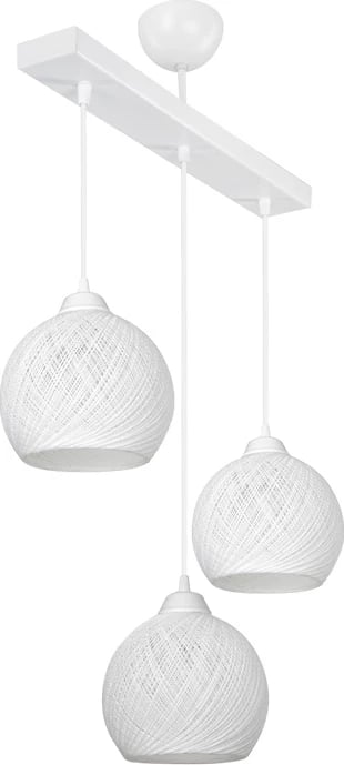 Llambë tavanore me tre drita PWL-0973 II E27 e bardhë 50x18x85cm