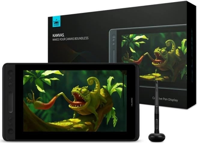 Tabletë grafike HUION Kamvas Pro 12, 1920 x 1080, Argjendtë