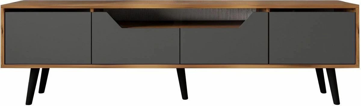 Komodë TV Skye Decor, Roma 180, ngjyrë arre dhe antracit