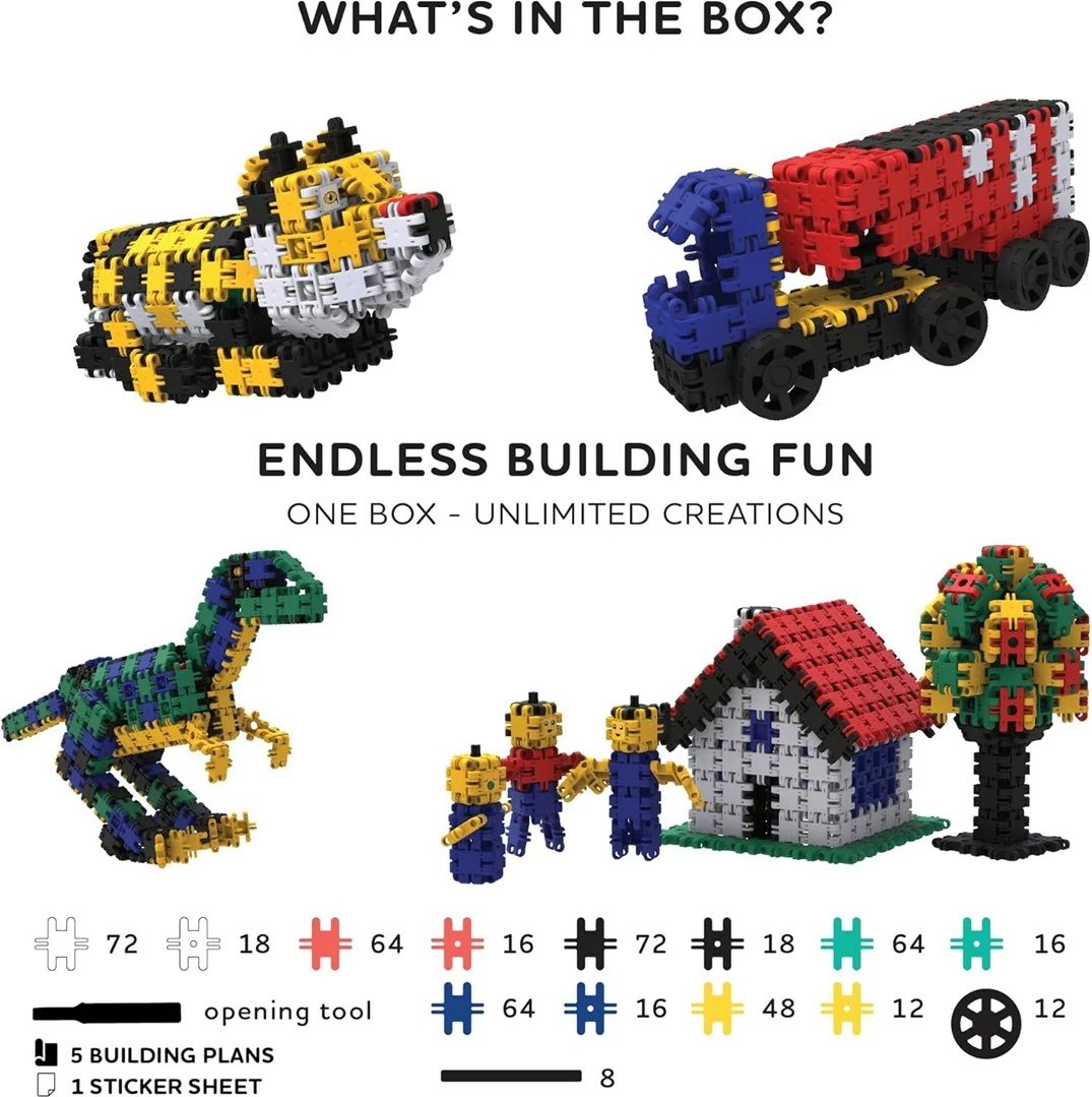Blloqe ndërtimi Nano Clics Creative builders, 500 copë, shumëngjyrëshe