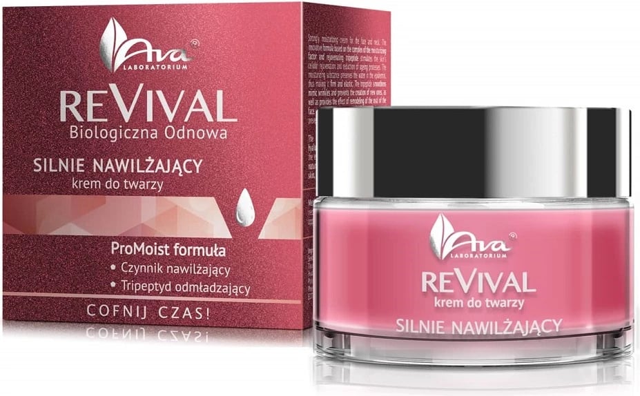 Krem fytyre hidratues intensiv për femra Ava Laboratorium ReVival, 50ml