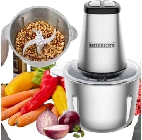 Grirës elektrik HEINRICH'S HMZ 8849 për fruta, perime dhe akull, 2 L, 500 W, Gri