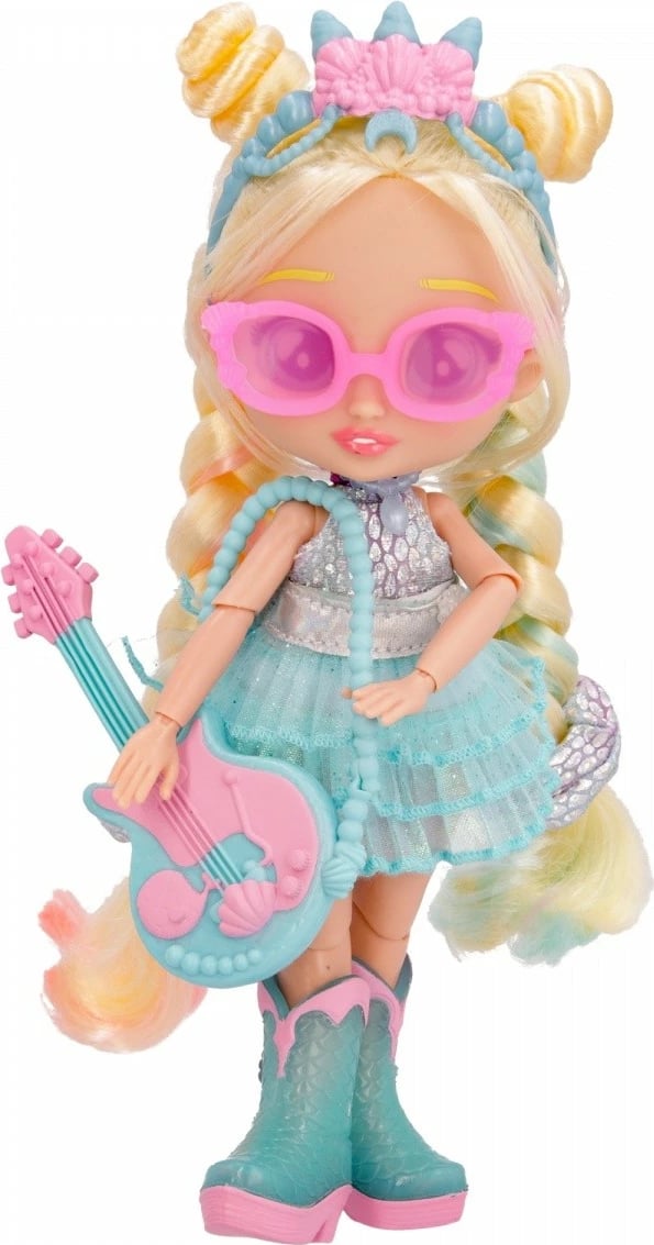 Kukull Cry Babies BFF Stella me kitarë, 20 cm, për vajza