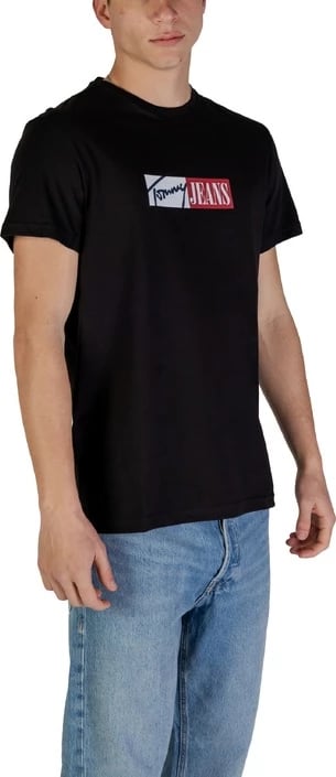Maicë për meshkuj Tommy Hilfiger Jeans, e zezë