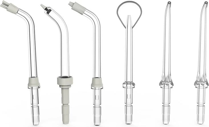 Irigator oral Lafe CleanPRO White, 300 ml, 6 koka, i bardhë