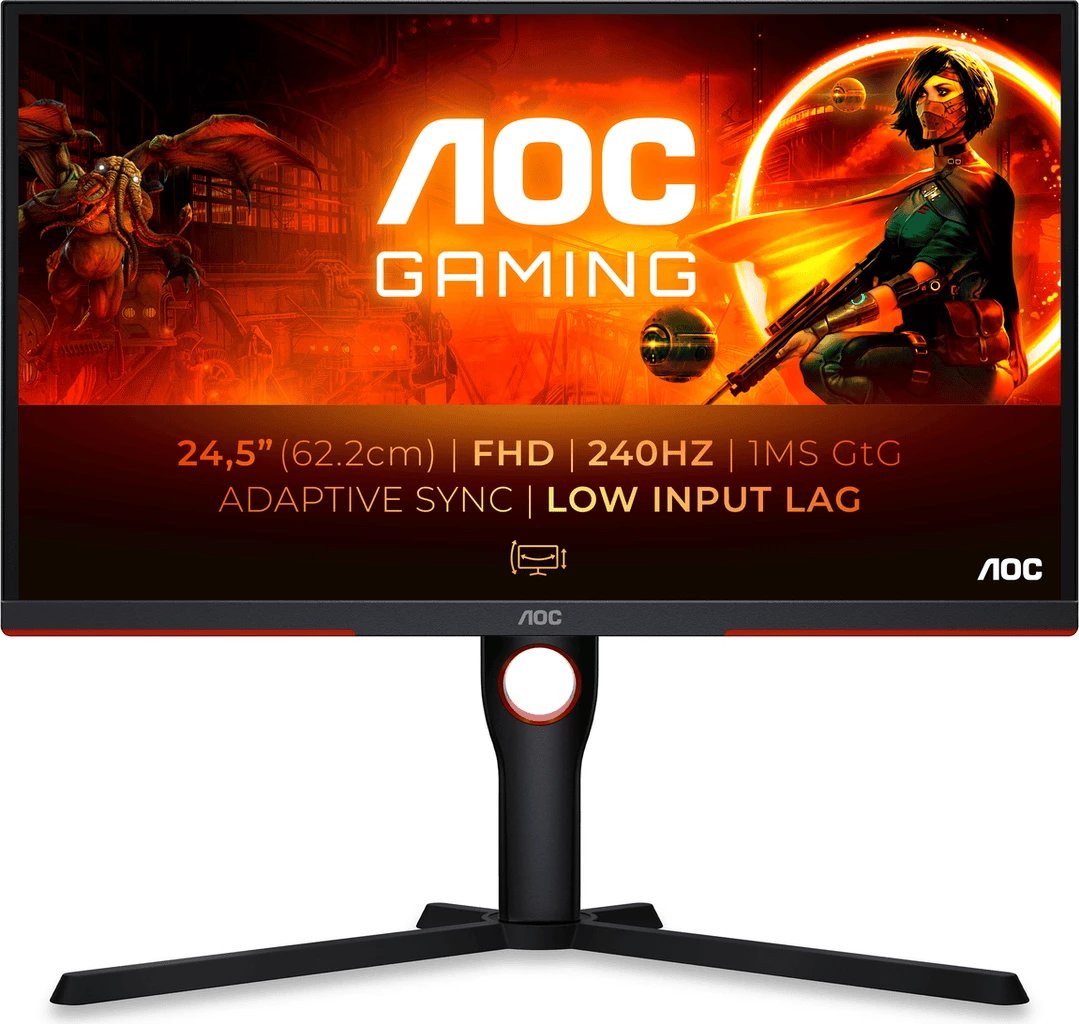 Monitor AOC 25G3ZM/BK 24.5" FHD 240Hz 1ms GtG Adaptive Sync, i zi
