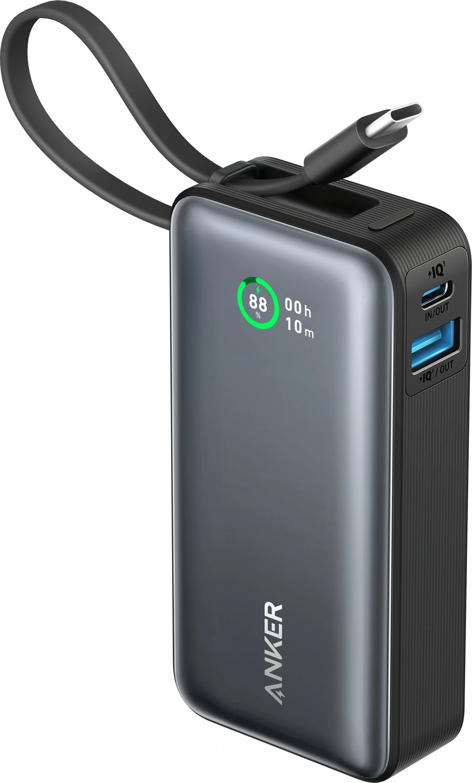 Powerbank Anker A1259G11, 10000 mAh, 30 W, Ngjyrë e zezë