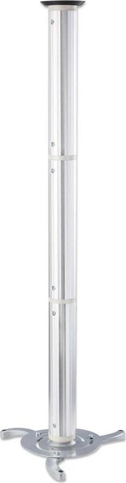 Mbajtës projektori Manhattan, montim në tavan, 13-106cm, 10kg, Argjendtë