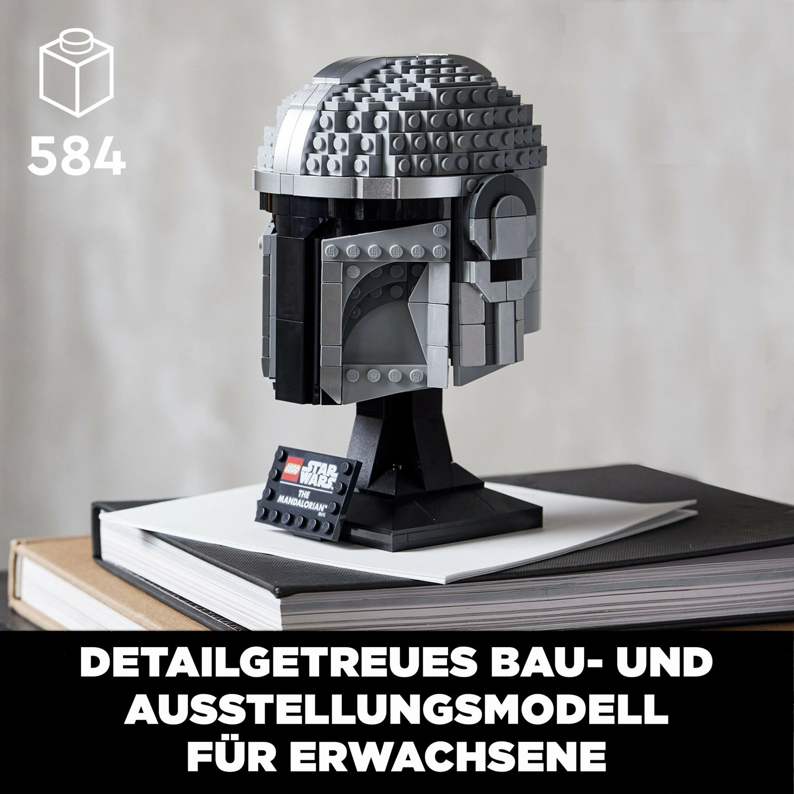 Set ndërtimi LEGO Star Wars The Mandalorian Helmet, 584 pjesë, shumëngjyrësh