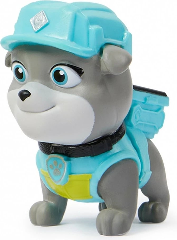 Lodër mjet ndërtimi, Spin Master Paw Patrol Rubble & Crew Motor’s Wrecking Ball 6069674, plastikë, pa bateri, azure/verdhe, set me figurë