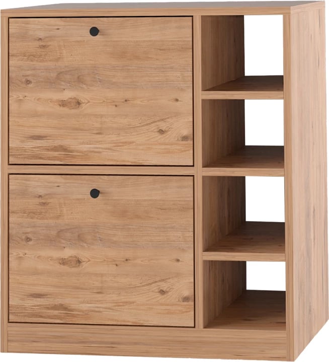 Dollap melamine, ngjyrë natyrale, 70x33x80cm