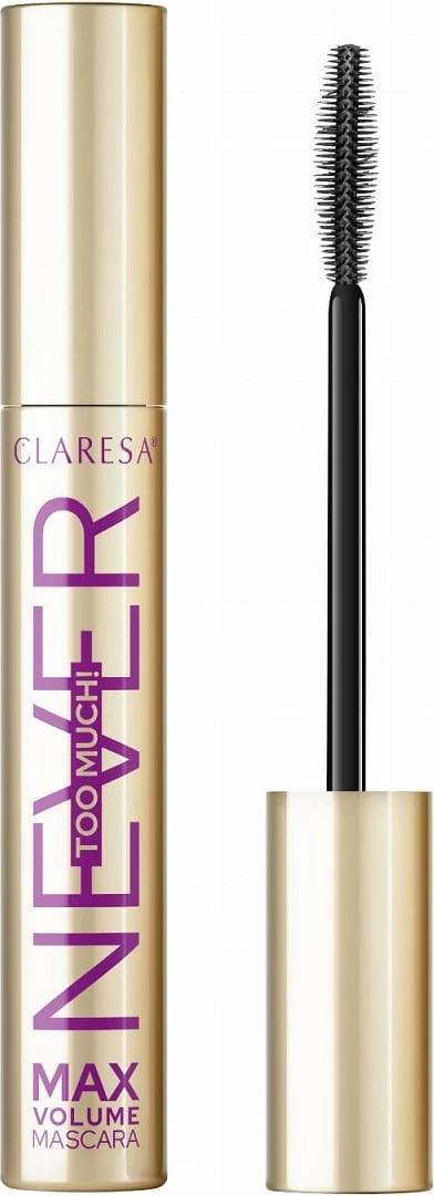 Maskara për femra Claresa Never Too Much! Volume-Enhancing, e zezë, 10g