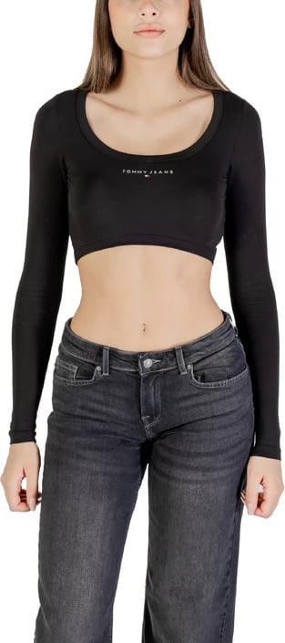 Maicë Tommy Hilfiger Jeans femra e zezë