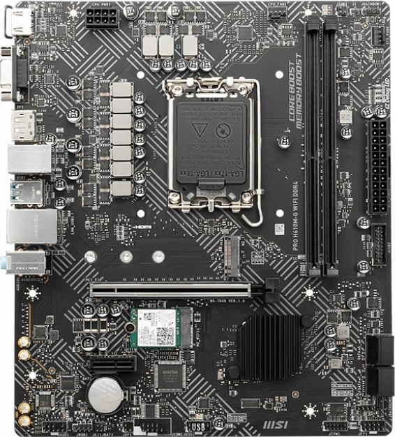 Pllakë amë MSI PRO H610M-G WIFI DDR4, Socket LGA 1700, micro ATX, e zezë