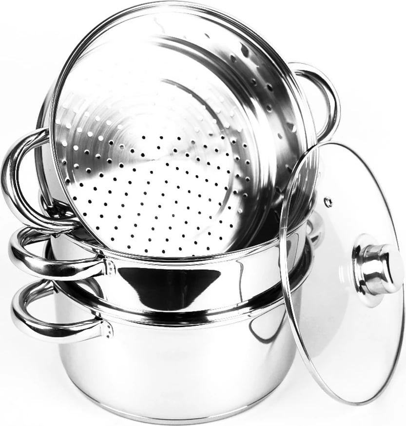 Set me 3 tenxhere MAESTRO MR-2900-24, çelik inox 