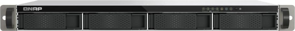 NAS QNAP TS-433eU, 4 GB RAM, 1U rack, pa disk, Zezë