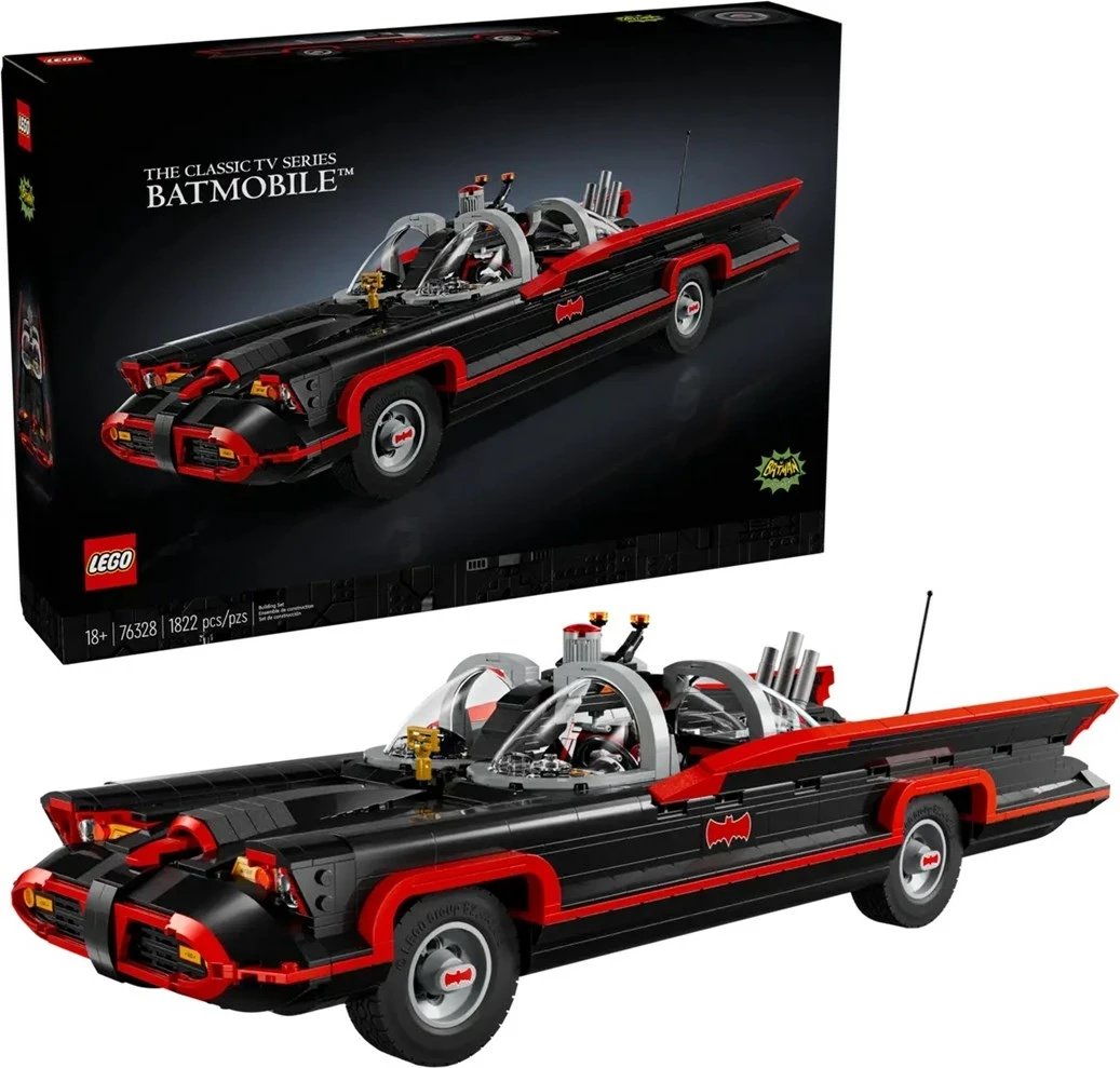 Set LEGO Batman 76328 Batmobile nga Seriali Klasik TV