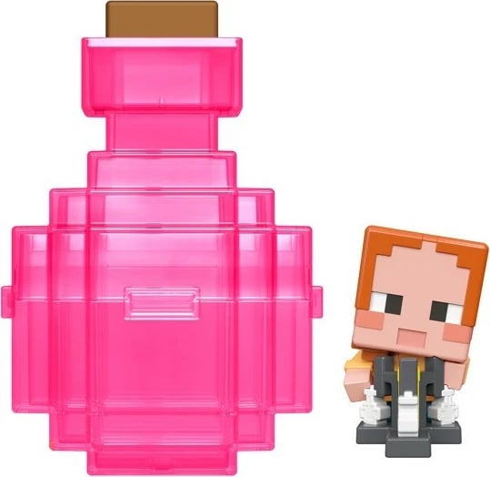 Figurë aksioni Minecraft Mattel Mini Mode Potion Brewing HTK99/JCD01 me enë magjie, rozë