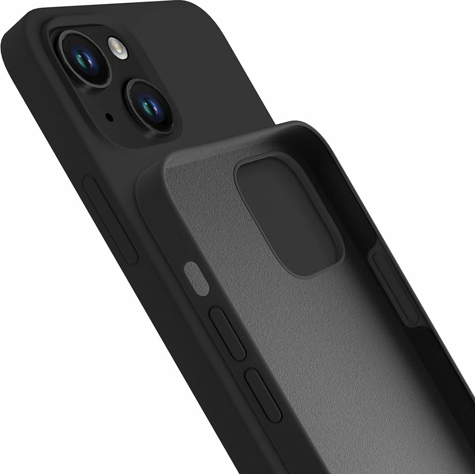 Mbështjellës silikon për celular 3mk Protection për iPhone 15 Plus, zi