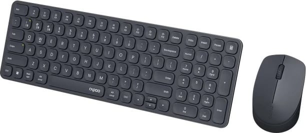 Set tastierë dhe maus wireless RAPOO 9310M, USB/Bluetooth, i zi