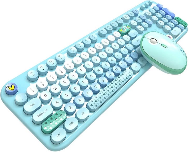Set tastierë dhe maus wireless MOFII Lovely SMK-693M2AGB, kaltër
