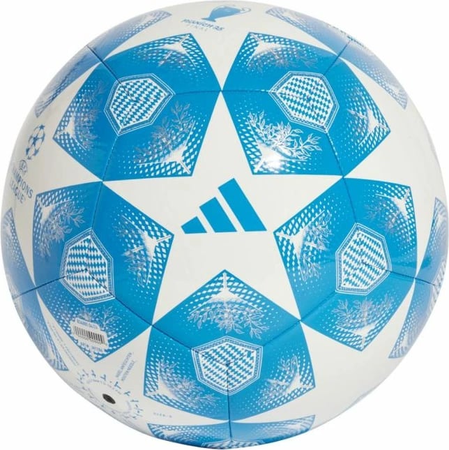 Top futbolli adidas, i bardhë dhe blu
