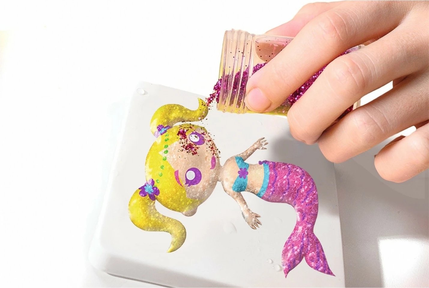 Set kreativ Aqua Gelz Magic Mermaids, Simba, 106322568, shumëngjyrësh