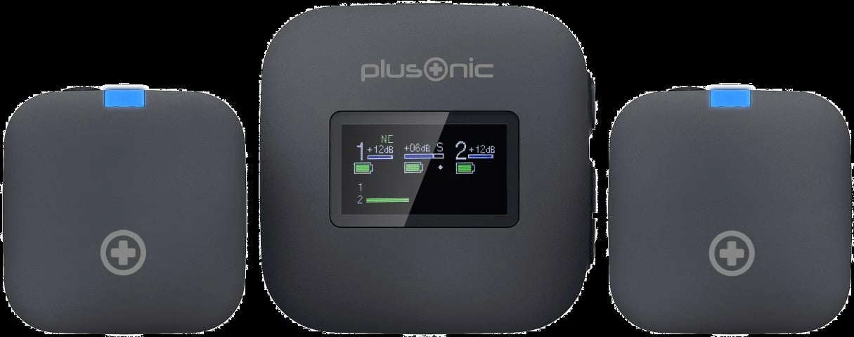 Mikrofon wireless Plusonic PS-TDS8, USB Type C, Lightning/3,5mm, hiri