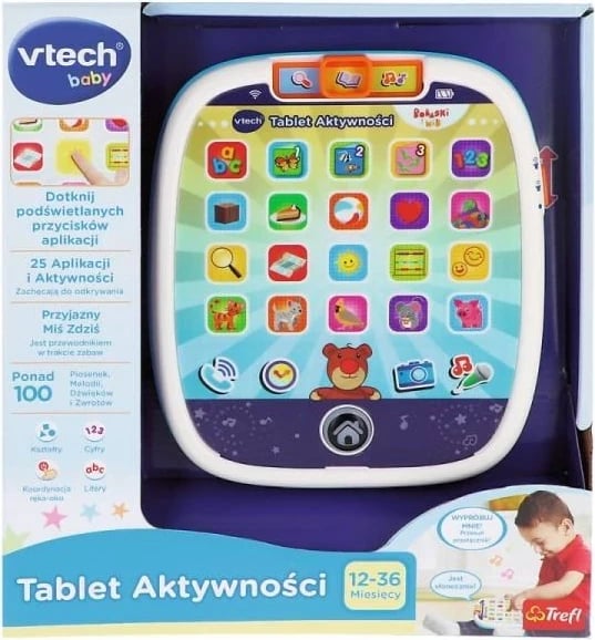 Tablet aktiviteti për fëmijë Vtech 61560 me arush lodër, edukativ