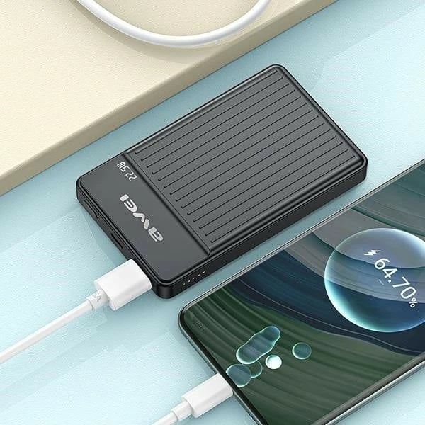 Powerbank AWEI MagSafe 10000mAh 22.5W, e zezë