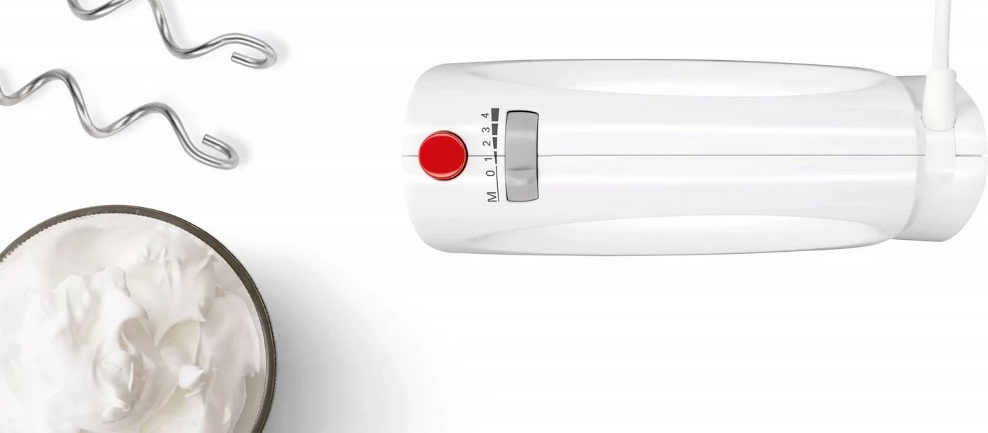 Mikser dore Bosch MFQ3030, 350 W, 4 shpejtësi, Bardhë/Kuq