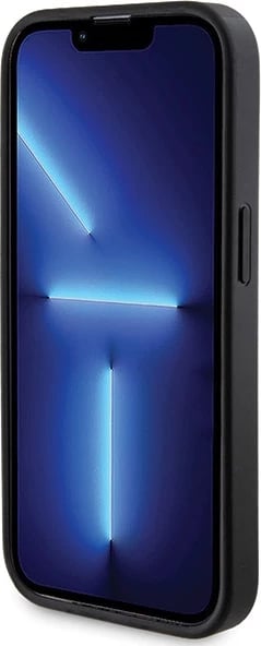Mbështjellës Guess 4G Metal Logo me powerbank MagSafe 5000mAh për iPhone 14 Pro Max, Zi, Set
