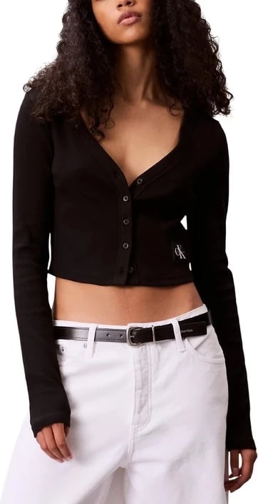 Maicë për femra Calvin Klein Jeans e zezë