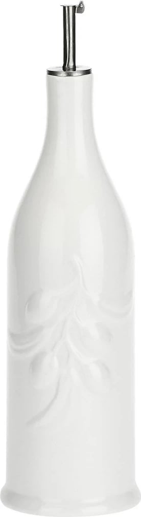 Shishe vaj ulliri LA PORCELLANA BIANCA, cilindrike, 1 ltr, Bardhë