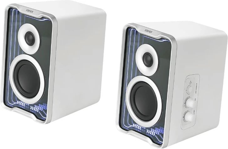 Boxa desktop Edifier QR30, Bluetooth, RGB, të bardha