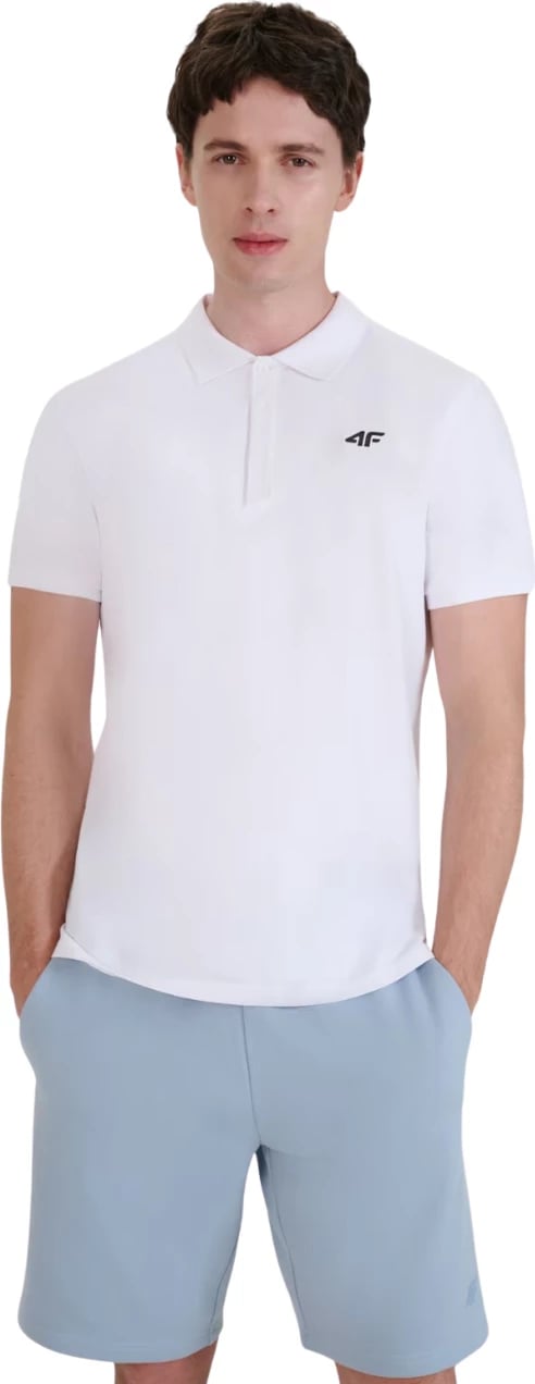 Maicë polo për meshkuj 4F, e bardhë