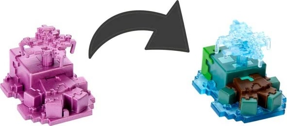 Figurinë aksioni Minecraft Mattel Mini Mode Beached Drowned me enë miksture