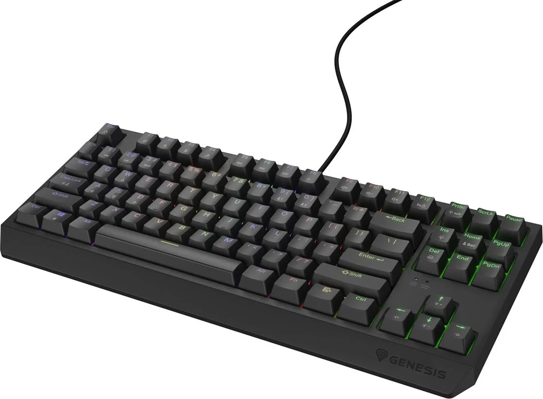 Tastierë mekanike GENESIS Thor 230 TKL, QWERTY, RGB, Wireless + Bluetooth, e zezë