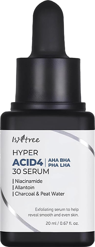 Serum për fytyrë për femra Isntree Hyper Acid4 AHA BHA PHA LHA 30, 20ml